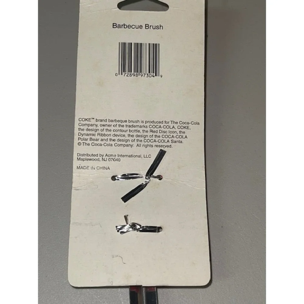 Coca Cola BBQ Brush Bottle‎ Handle Heat Resistant Stainless Steel Bristles - Picture 4 of 5